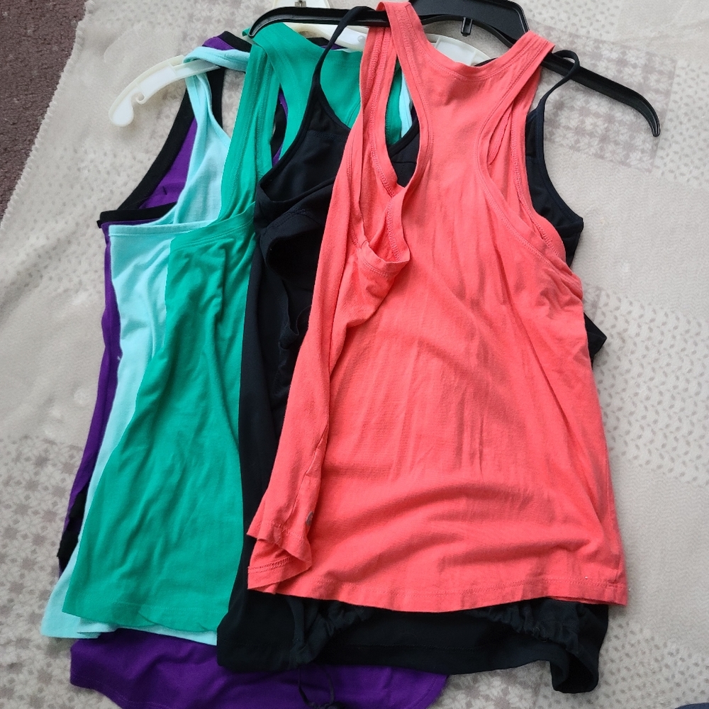 4 Fabletics tank tops SIZE Small & XS